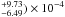 \hbox{$^{+9.73}_{-6.49}) \times 10^{-4}$}
