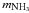 \hbox{$m_{\mbox{\tiny NH}_3}$}