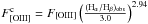 \hbox{$F^{\rm c}_{\rm [OIII]} = F_{\rm [OIII]} \left( \frac{({\rm H}_{\alpha}/{\rm H}_{\beta})_{\rm obs}}{3.0} \right)^{2.94}$}