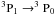 \hbox{$^3{\rm P}_1 \to ^3{\rm P}_0$}