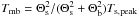 \hbox{$ T_{\rm mb}={\Theta_{\rm s}^2}/{(\Theta_{\rm s}^2+\Theta_{\rm b}^2}) T_{\rm s,peak}$}