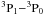 \hbox{$^3{\rm P}_1{-}^3{\rm P}_0$}