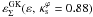 \hbox{$\varepsilon^{\rm GK}_{\Sigma}(\varepsilon, \,\kappa_{\rm s}^{\varphi}=0.88)$}