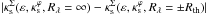 \hbox{$|\kappa_{\rm s}^\Sigma(\varepsilon,\kappa_{\rm s}^\varphi,R_\lambda=\infty)- \kappa_{\rm s}^\Sigma(\varepsilon,\kappa_{\rm s}^\varphi,R_\lambda=\pm R_{\rm th})|$}