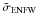 \hbox{$\tilde{\sigma}_{\rm ENFW}$}