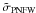 \hbox{$\tilde{\sigma}_{\rm PNFW}$}