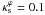 \hbox{$\kappa_{\rm s}^\varphi = 0.1$}