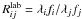 \hbox{$R_{ij}^{\rm lab}=\lambda_i f_i/\lambda_j f_j$}