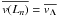 \hbox{${\overline{ v(L_{n})}}={\overline{v_{\Lambda}}}$}