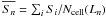 \hbox{$\overline{S_{n}}=\sum_{i}{S_{i}}/N_{\rm cell}(L_{n})$}
