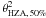 \hbox{$\theta^{2}_{\rm HZA,\,50\%}$}