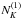 \hbox{$N_K^{(1)}$}