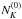 \hbox{$N_K^{(0)}$}