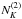 \hbox{$N_K^{(2)}$}