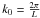 \hbox{$k_0=\tfrac{2\pi}{L}$}
