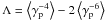 \hbox{$\Lambda=\left\langle {\gamma _{\rm p}^{ - 4} } \right\rangle-2\left\langle {\gamma _{\rm p}^{ - 6} } \right\rangle$}