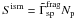 \hbox{$S^{\rm ism}=\tilde\Gamma^{\rm frag}_{\rm sp}N_{\rm p}$}