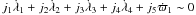 \hbox{$j_1 \dot\lambda_1 + j_2 \dot\lambda _2 + j_3 \dot\lambda _3 + j_4 \dot\lambda _4 + j_5 \dot\varpi_1\sim 0$}