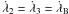\hbox{$\dot\lambda_2=\dot\lambda_3=\dot\lambda_{\rm B}$}