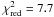 \hbox{$\chi^2_{\rm red}=7.7$}
