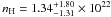 \hbox{$n_\mathrm{H}=1.34^{+1.80}_{-1.31} \times 10^{22}$}