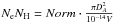 \hbox{$N_\mathrm{e}N_\mathrm{H}=Norm \cdot \frac{\pi D_A^2}{10^{-14} V}$}