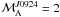 Mathematical equation: \hbox{$\mathcal{M}_{\rm A}^{J0924} = 2$}