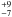 \hbox{$^{+9}_{-7}$}