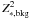 \hbox{$Z^2_{\rm \ast,bkg}$}