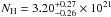 \hbox{$\nh=3.20^{+0.27}_{-0.26}\times10^{21}$}