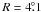 \hbox{$R=4\fdg1$}