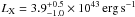 \hbox{$L_{\rm X} =3.9 ^{+0.5}_{-1.0} \times 10^{43} \, \mathrm{erg \, s^{-1}}$}