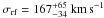 \hbox{$\sigma_{\rm rf}=167^{+65}_{-34}~{\rm km \, s^{-1}}$}