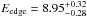\hbox{$E_{\rm edge}=8.95_{-0.28}^{+0.32}$}