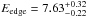 \hbox{$E_{\rm edge}=7.63_{-0.22}^{+0.32}$}