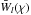 \hbox{$\,\bar{W}_l(\chi)\,$}
