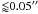 \hbox{${\lessapprox}0.05\arcsec$}