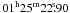 \hbox{${\rm 01^{h}25^{m}22\fs90}$}