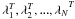 \hbox{${\lambda_{1}^T, \lambda_{2}^T, ..., \lambda_{N}}^T$}