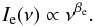 \begin{equation} I_{\rm e}(\nu) \propto \nu^{\beta_{\rm e}}. \end{equation}