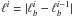 \hbox{$\ell^{i}=\vert \ell_b^{i}-\ell_b^{i-1} \vert$}