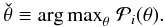 \begin{equation} \margMd\param \defby {\arg\max}_\param\;\postr_i(\param). \end{equation}