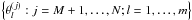 \hbox{$\left\{\param\indexPT\samp:\iSamp=\nSampBurn+1,\ldots,\nSamp;\iPT=1,\ldots,\nPT\right\}$}
