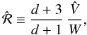 \begin{equation} \PSRSq \defby \frac{\PSRDOF+3}{\PSRDOF+1}\,\frac{\PSRV}{\PSRW}, \end{equation}