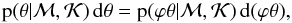\appendix \setcounter{section}{1} \begin{equation} \pPri{\param}\ddd\param = \pPri{\varphi\param}\ddd(\varphi\param), \end{equation}