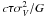 \hbox{$c \tau \sigma_{V}^2/G$}