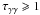 \hbox{$\tau_{\gamma \gamma}\geqslant1$}