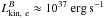 \hbox{$L_{\rm kin,~e}^{B} \approx 10^{37}~\mathrm{erg\,s^{-1}}$}