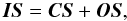 \begin{equation} \vec{IS} = \vec{CS} + \vec{OS}, \label{e:vector_eq} \end{equation}
