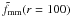 \hbox{$\tilde{f}_{\rm{mm}}(r=100)$}